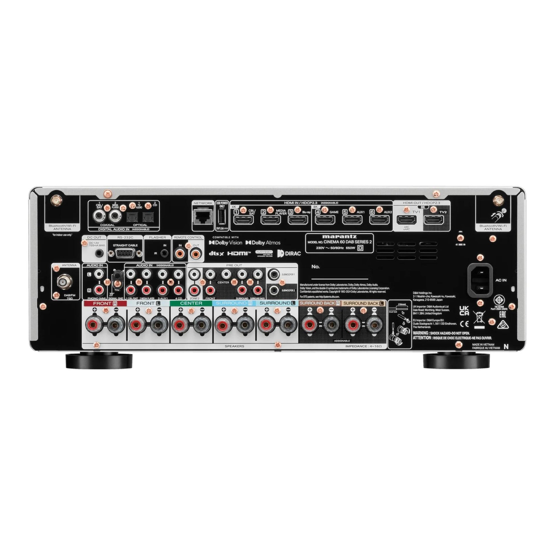 Marantz CINEMA 60 DAB SERIES 2 7.2 kanalų namų kino AV stiprintuvas