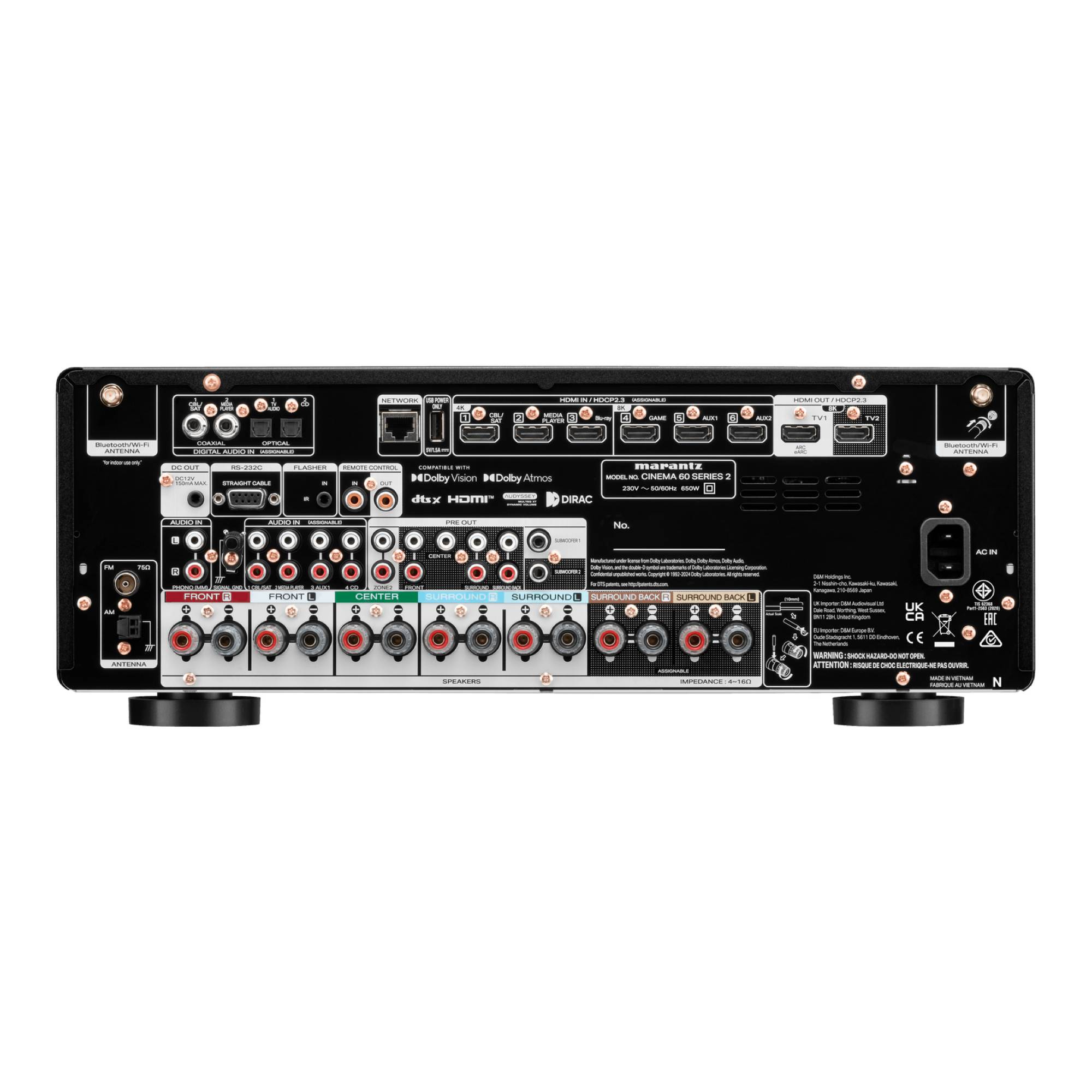 Marantz CINEMA 60 DAB SERIES 2 7.2 kanalų namų kino AV stiprintuvas