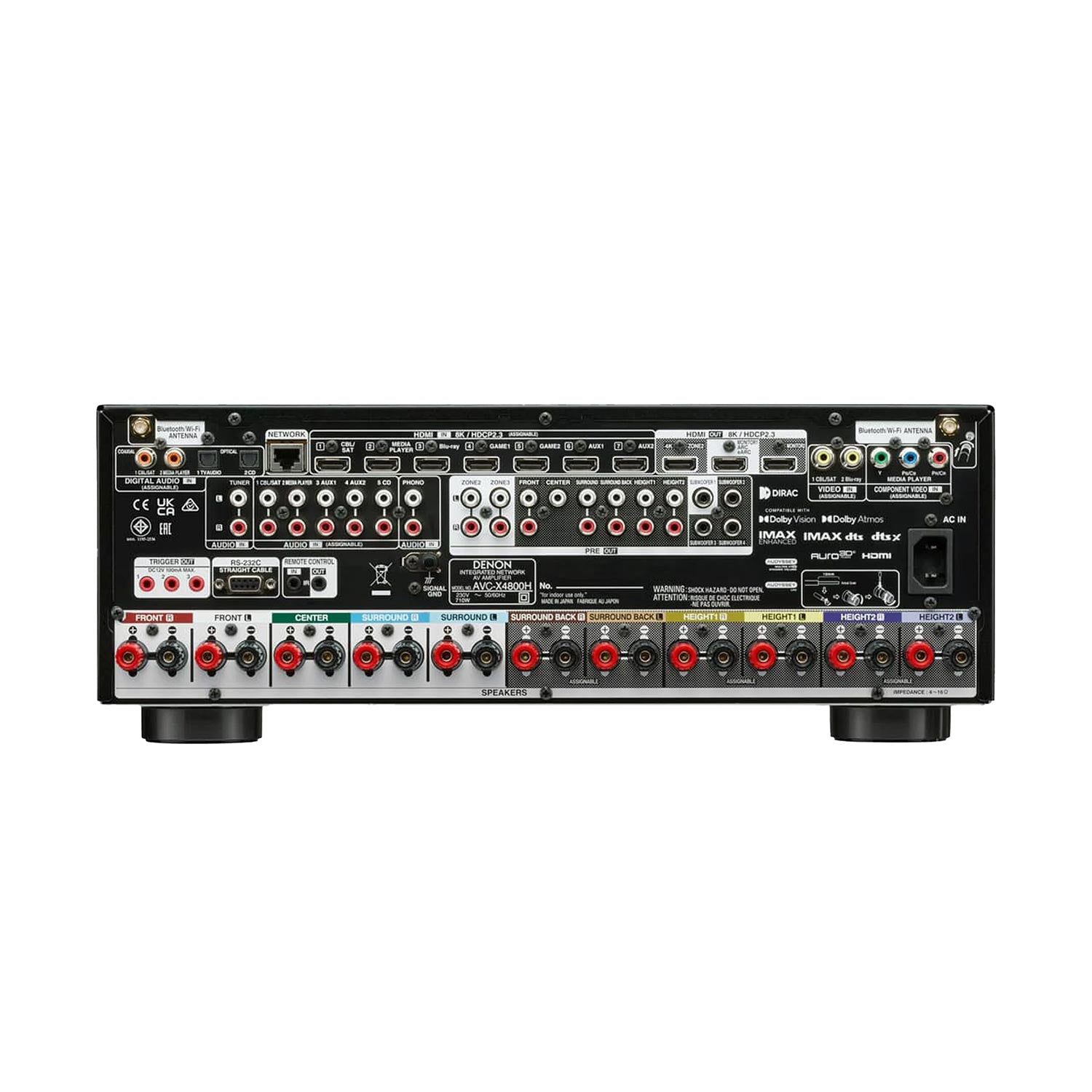Denon AVC-X4800H 9.4 kanalų 8K namų kino AV stiprintuvas