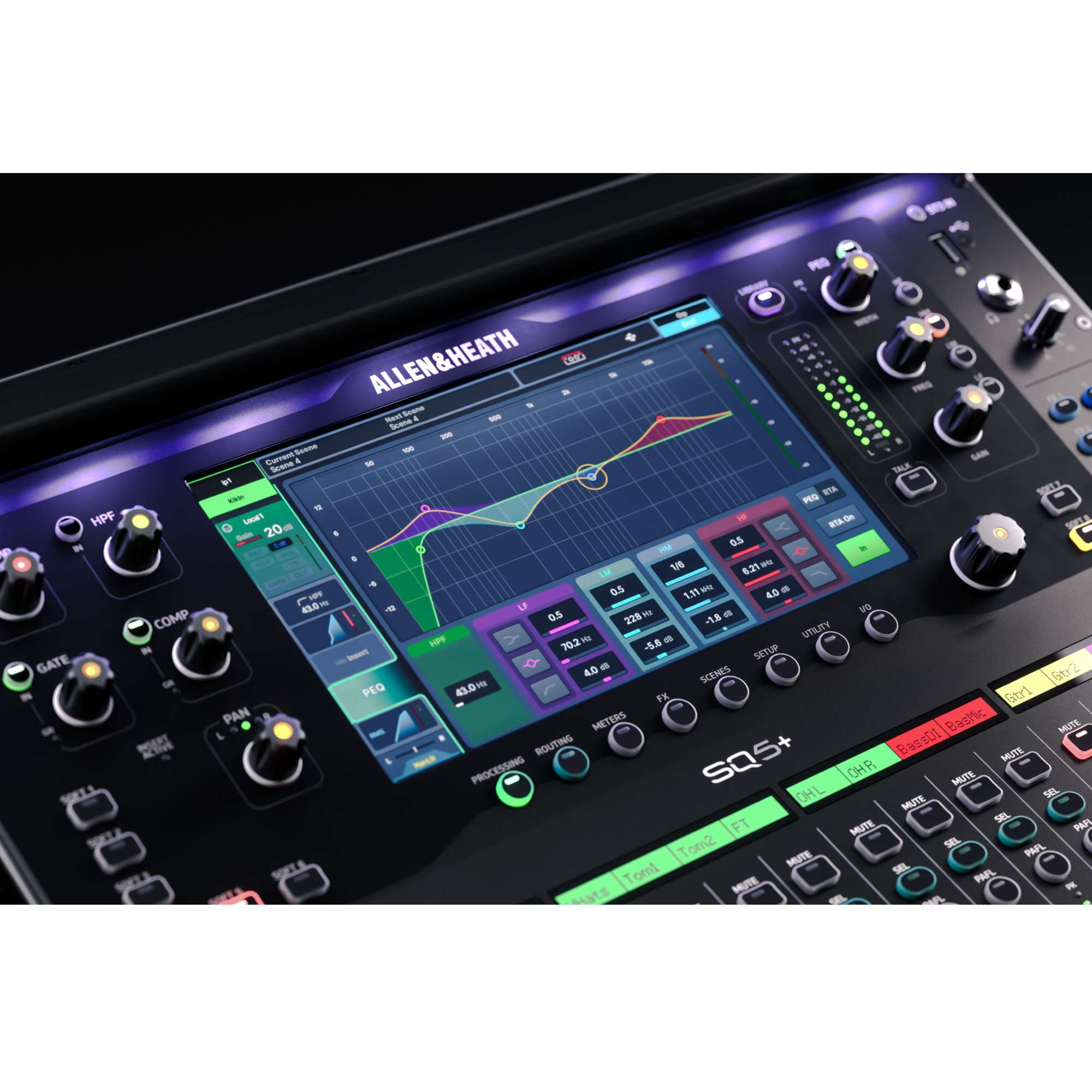 Allen & Heath SQ5+ skaitmeninis mikšerinis pultas