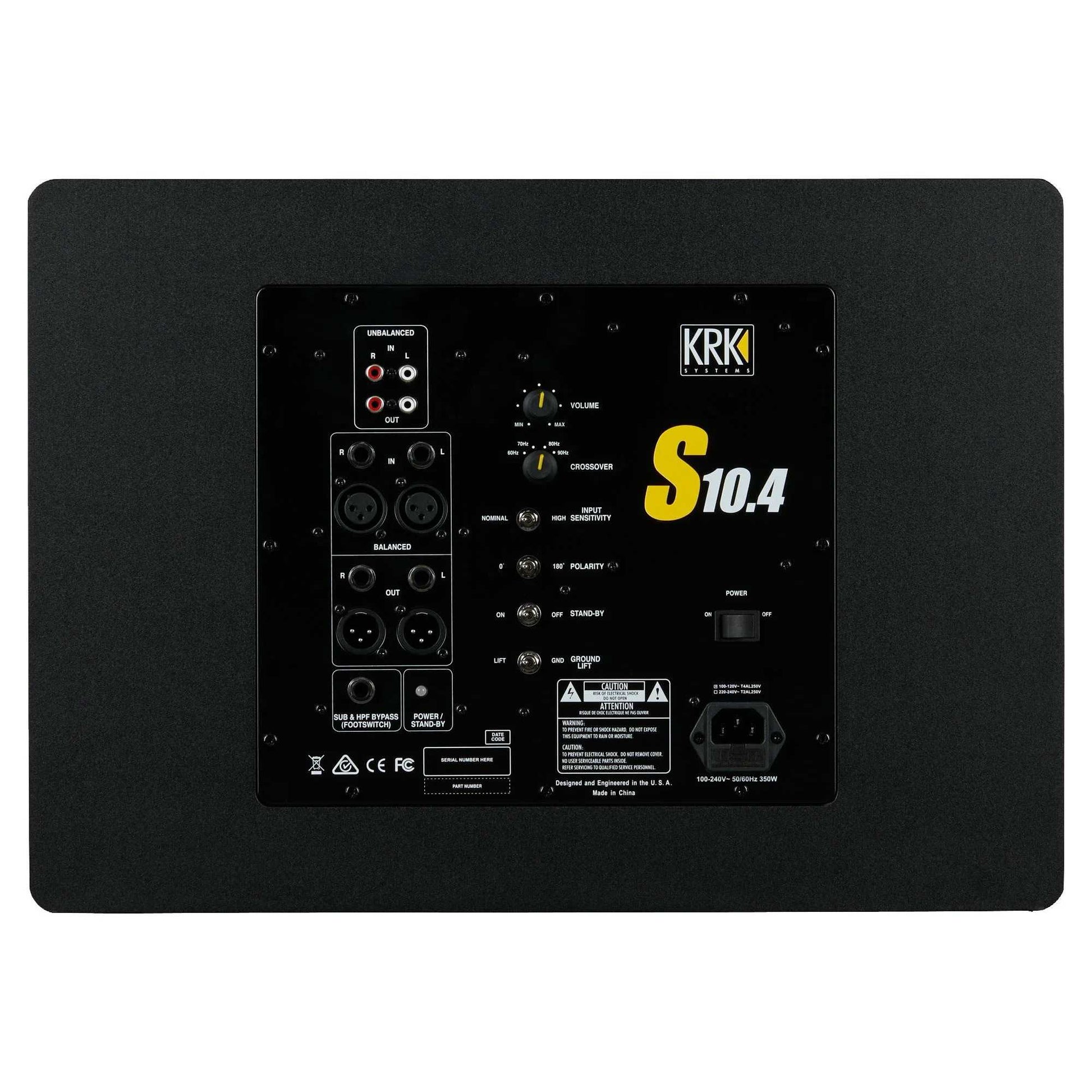 KRK S10.4 aktyvi studijinė žemų dažnių kolonėlė