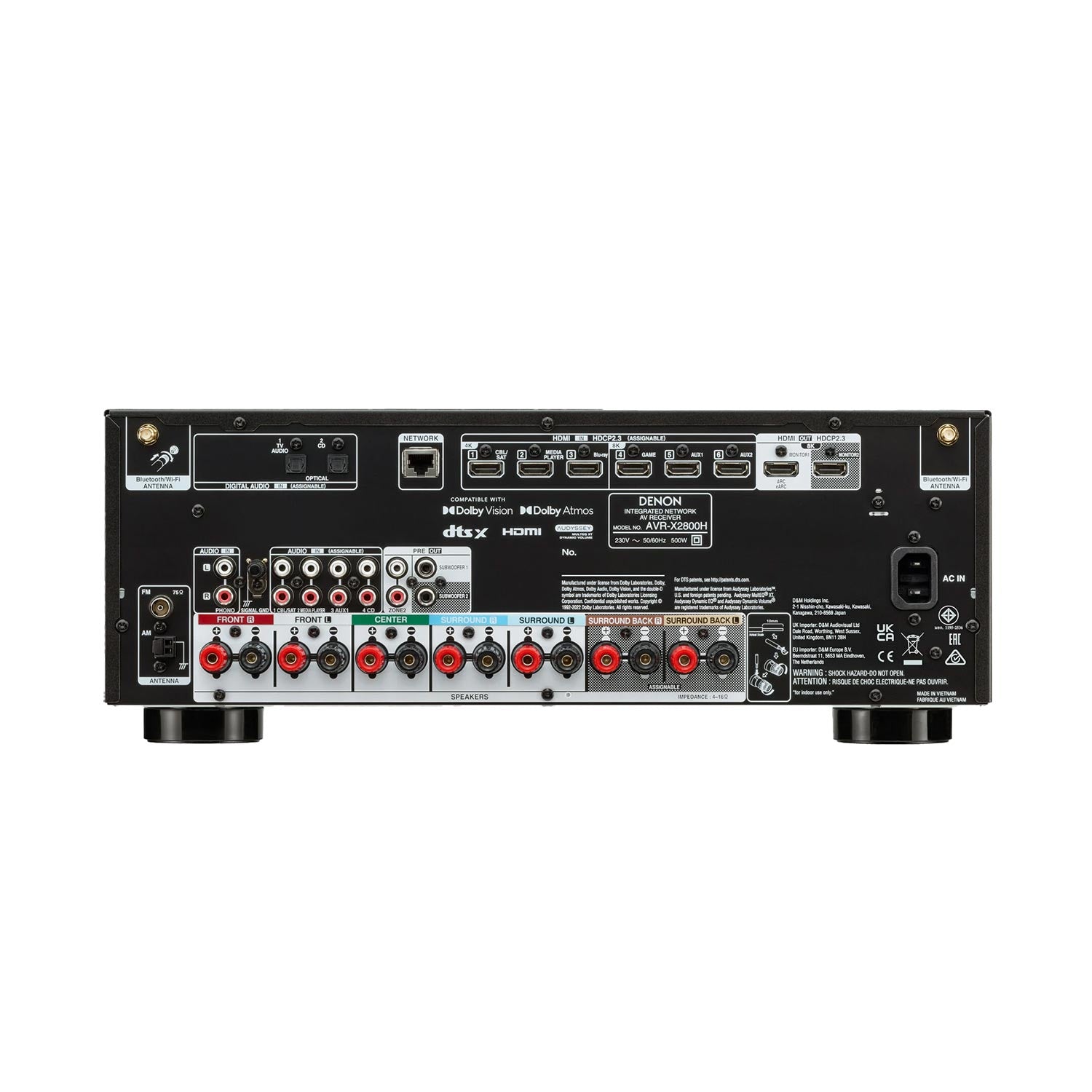 Denon AVR-X2800H 7.2 kanalų 8K AV imtuvas