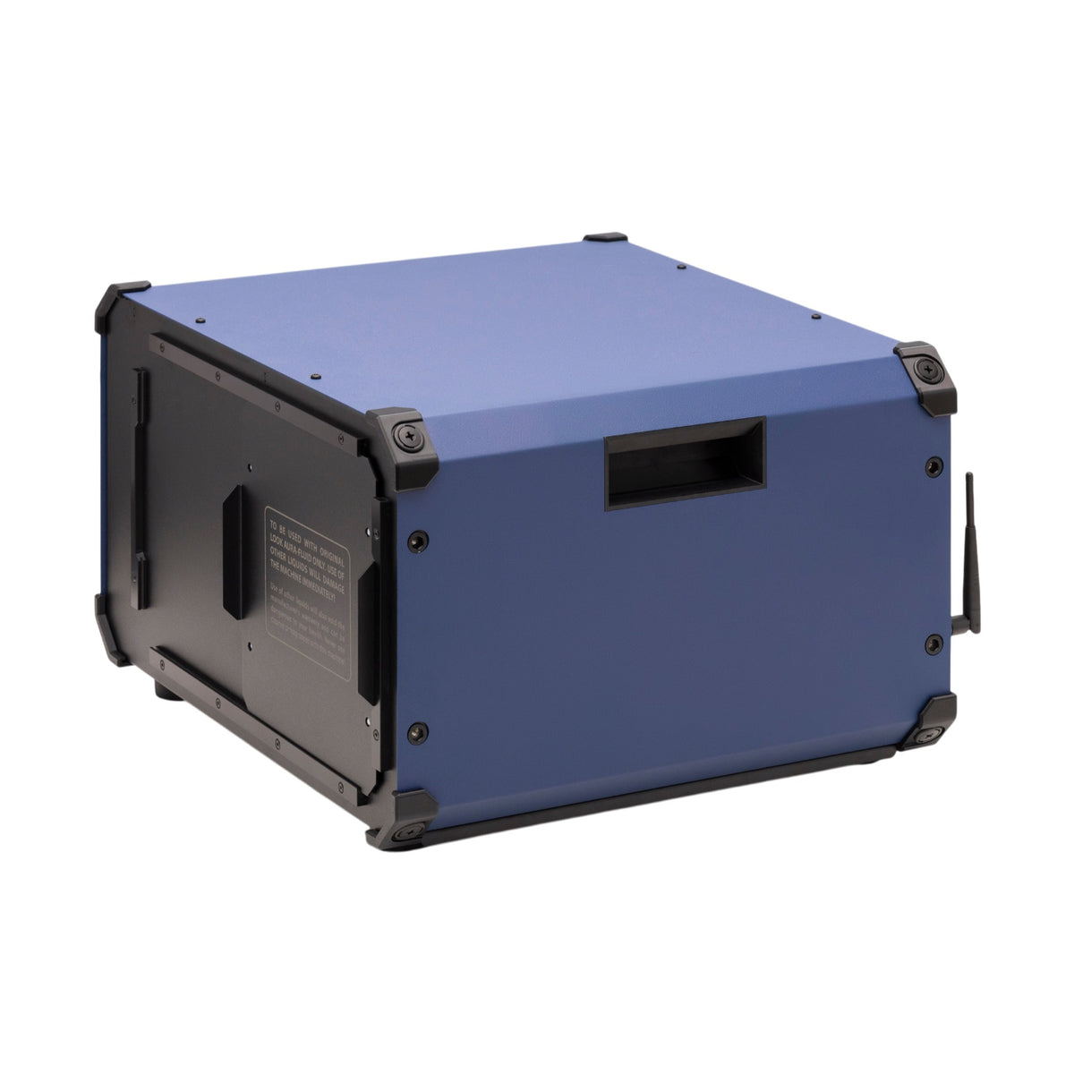 LOOK Solutions AURA ONE hazer, side view with handle and wireless antenna