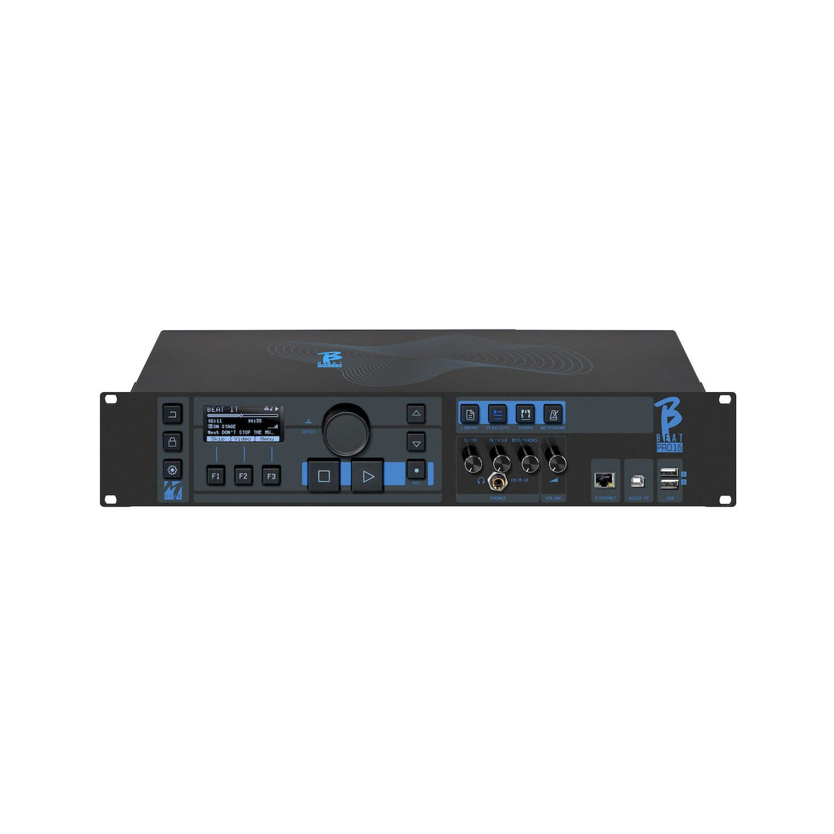 M-Live B.Beat PRO16 Plus 1 TB Wi-Fi Audio and Video Player, front control panel