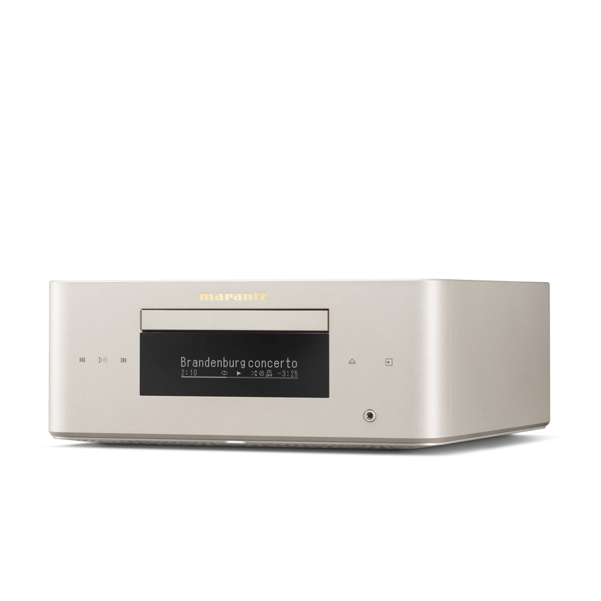 Marantz MCR 60n DAB Champagne Gold spalvos Hi-Fi sistema, vaizdas kampu