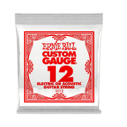 ERNIE BALL 1012 .012 PLAIN STEEL ELECTRIC OR ACOUSTIC Styga 1vnt