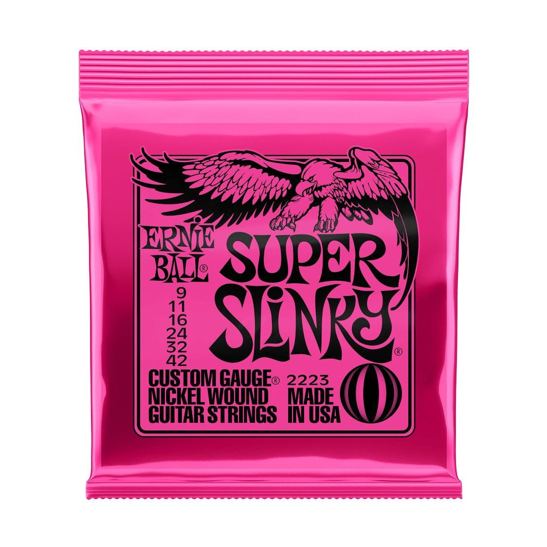 ERNIE BALL 2223 SUPER SLINKY NICKEL WOUND ELECTRIC 9-42 Stygos