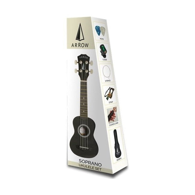 ARROW PB10 BK SET Ukulelė komplektas