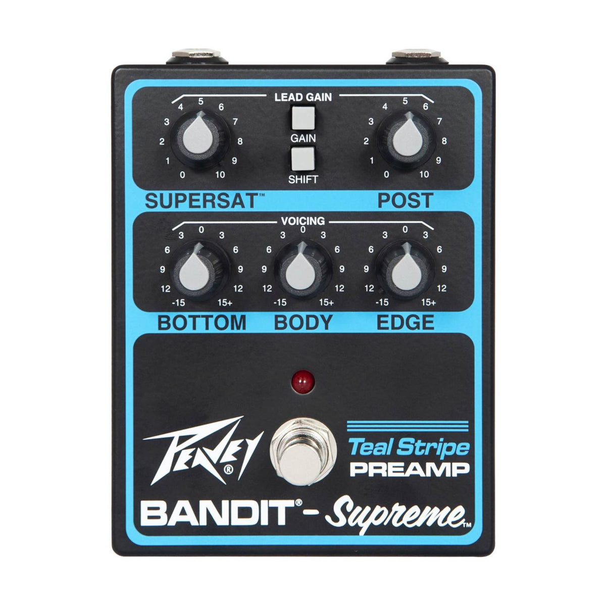 Peavey Bandit Supreme gitaros efektų pedalas, reguliatoriai ir kojinis jungiklis