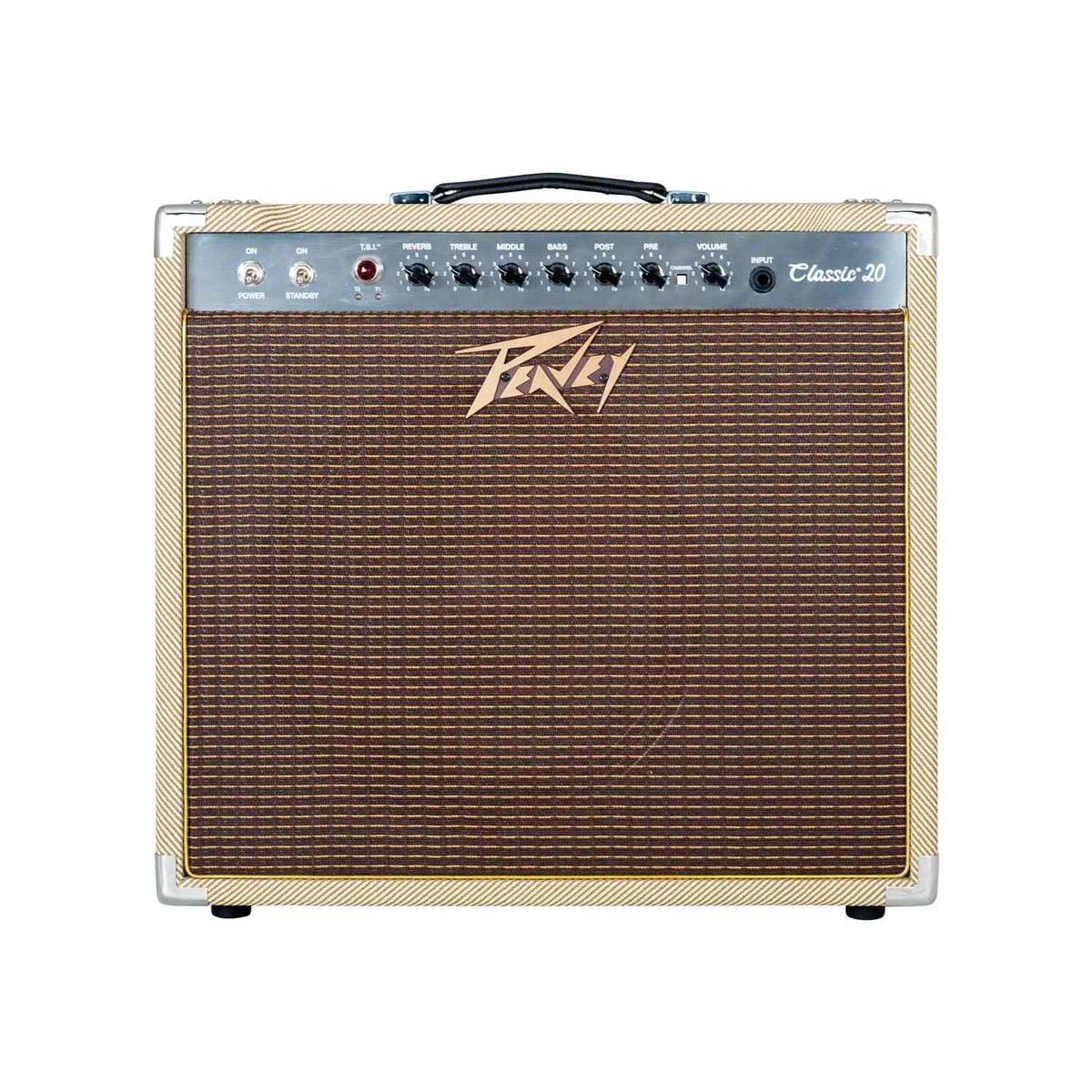 Peavey Classic 20 gitaros stiprintuvas, priekinė dalis