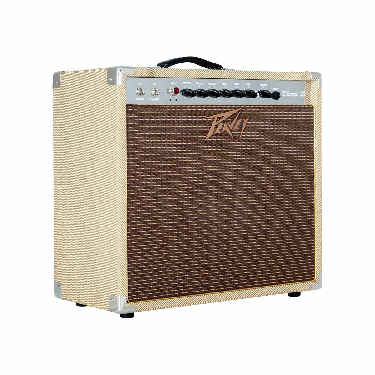 Peavey Classic 20 gitaros stiprintuvas, korpuso vaizdas iš kitos pusės