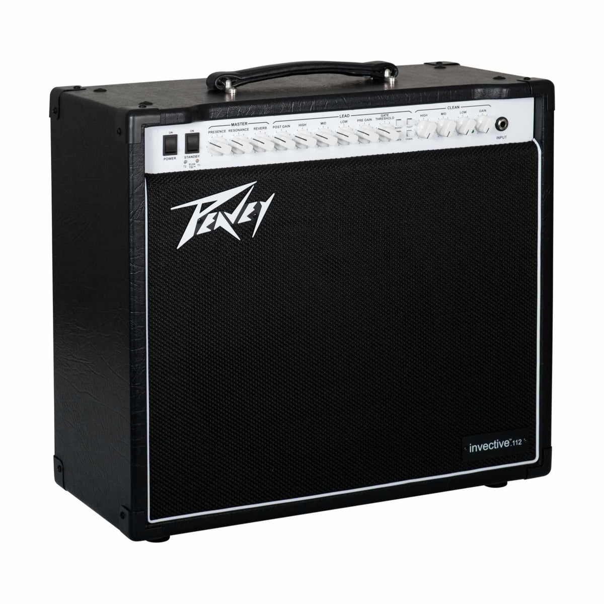 Peavey invective.112 gitaros stiprintuvas, korpuso vaizdas iš vienos pusės