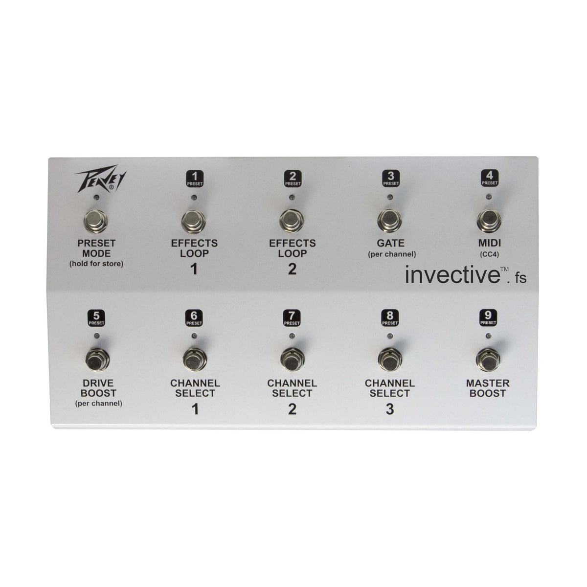 Peavey invective.120 gitaros stiprintuvas, pridedamas kojinis valdiklis iš priekio