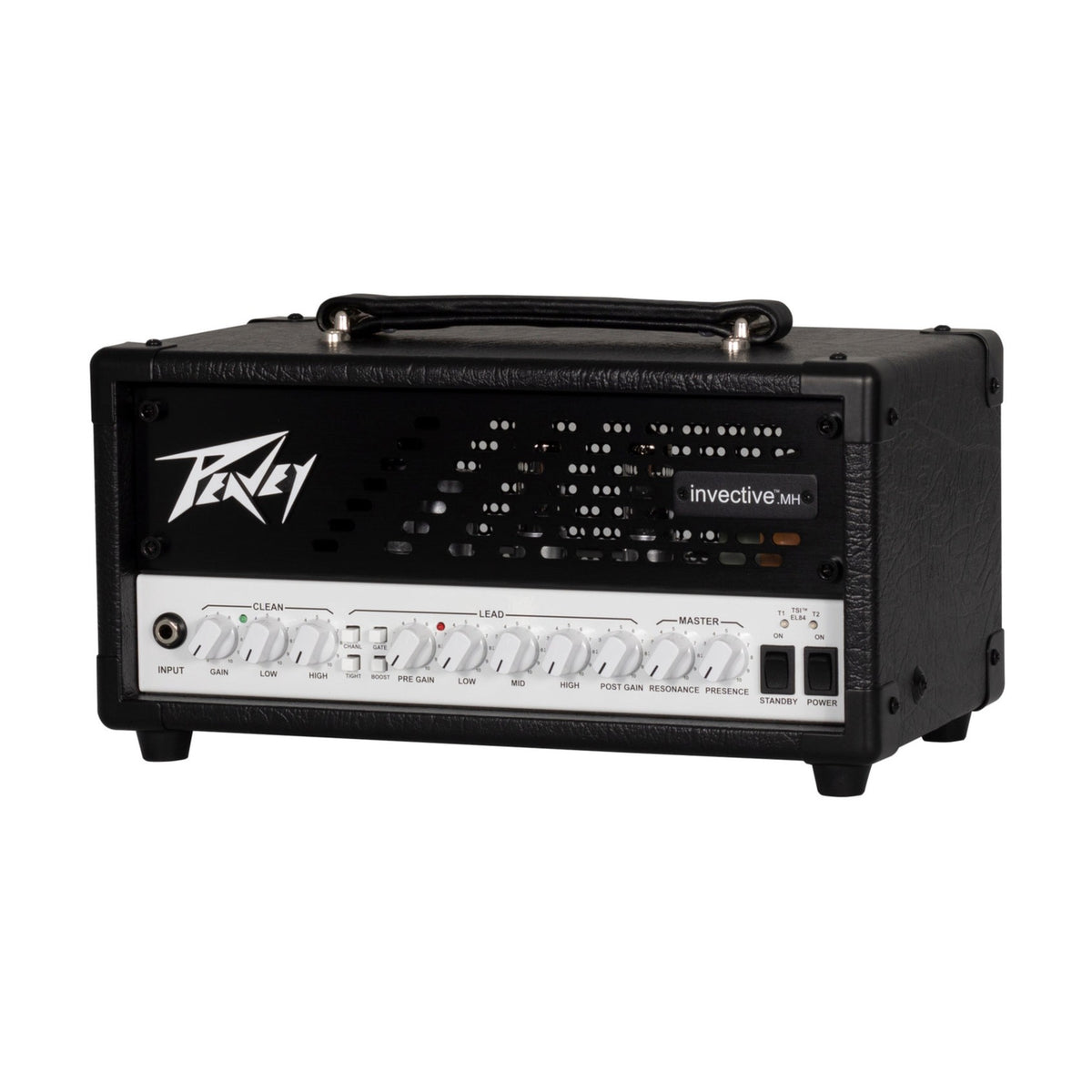 Peavey invective.MH gitaros stiprintuvas, korpuso vaizdas iš vienos pusės