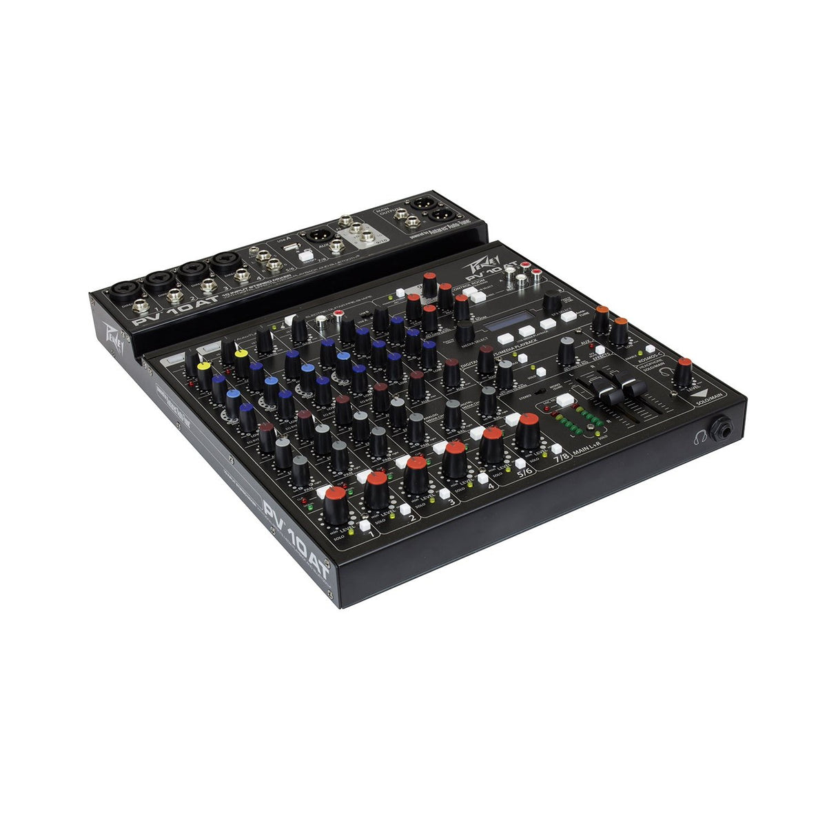 Peavey PV 10 AT analoginis mikšerinis pultas, korpuso vaizdas iš kitos pusės