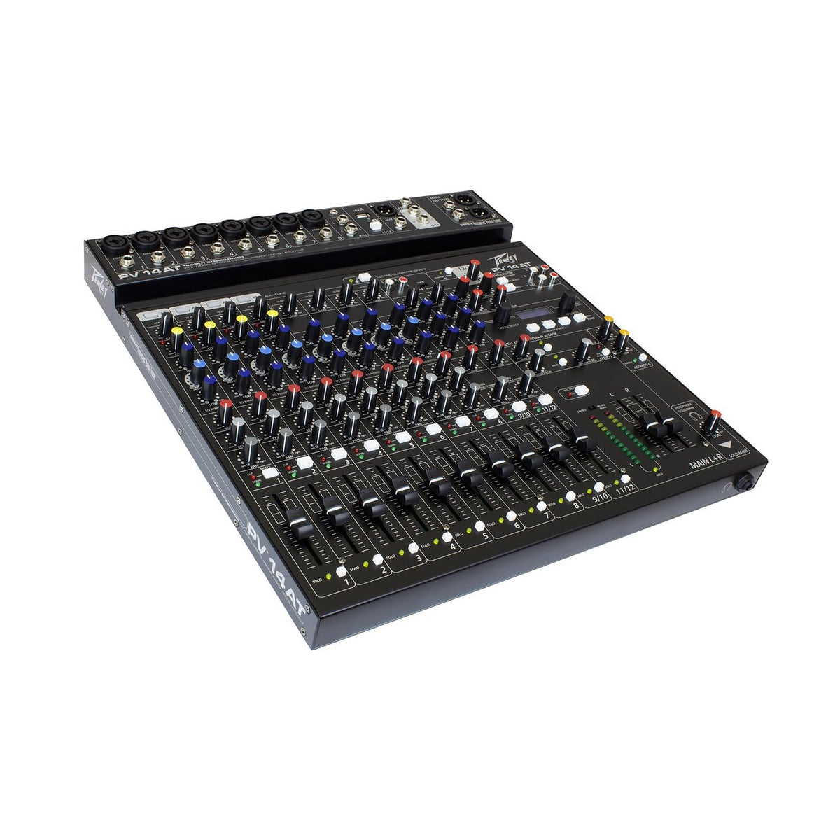Peavey PV 14 AT analoginis mikšerinis pultas, korpuso vaizdas iš kitos pusės