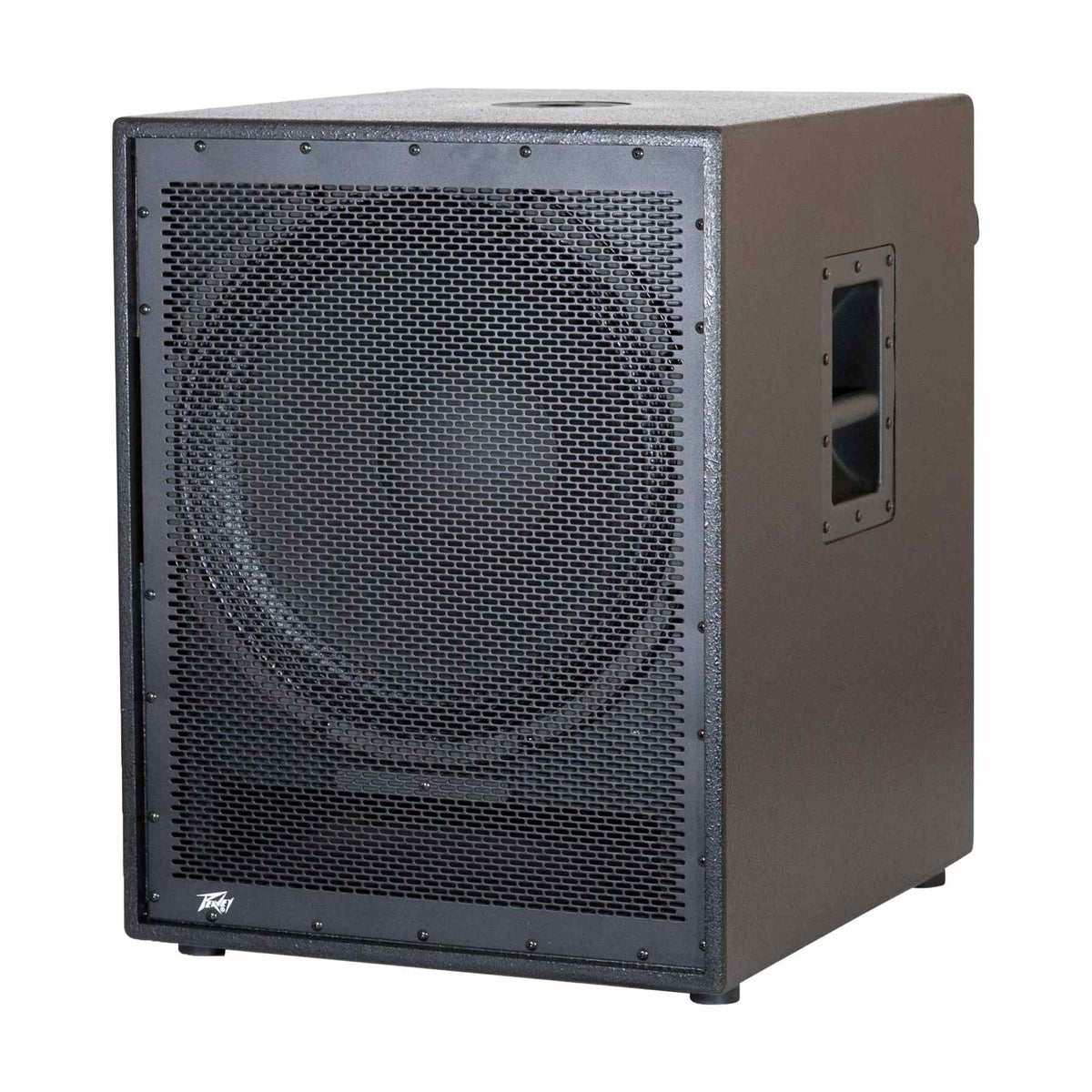 Peavey PVs 18 aktyvi žemų dažnių kolonėlė, vaizdas kampu