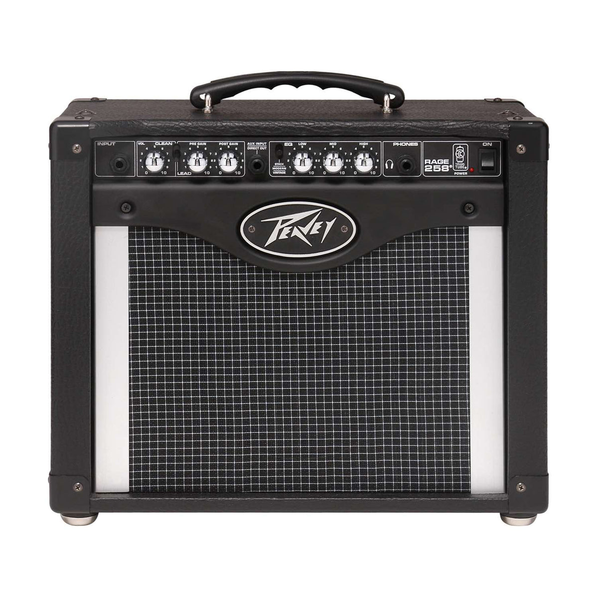 Peavey Rage 258 gitaros stiprintuvas, priekinė dalis ir garsiakalbis