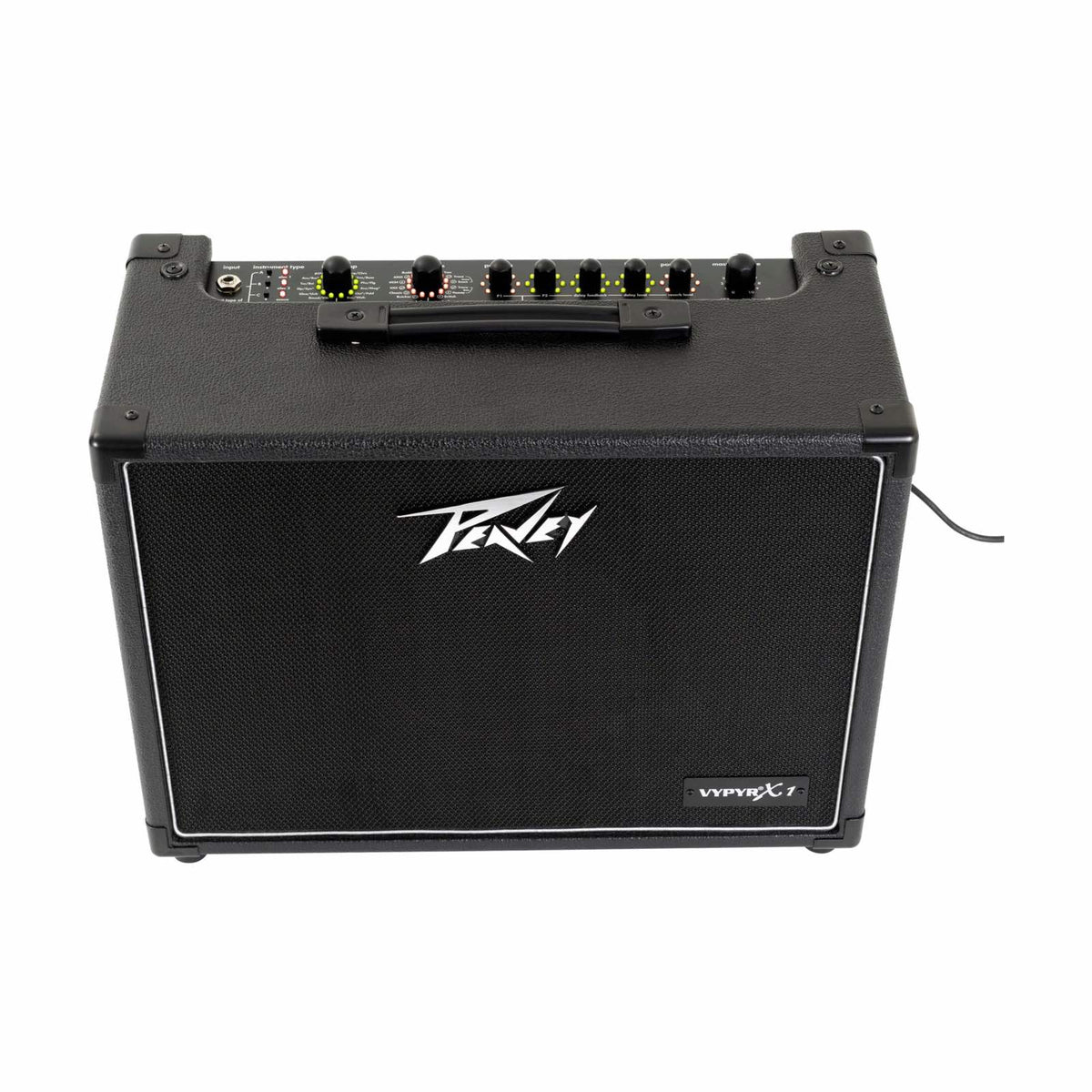 Peavey VYPYR X1 gitaros stiprintuvas, viršutinė dalis ir valdikliai