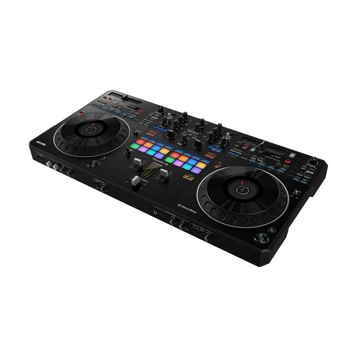 Pioneer DJ DDJ-REV5 DJ kontroleris, bendras vaizdas kampu