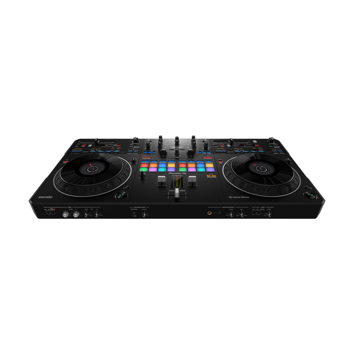 Pioneer DJ DDJ-REV5 DJ controller, front angled control-panel view