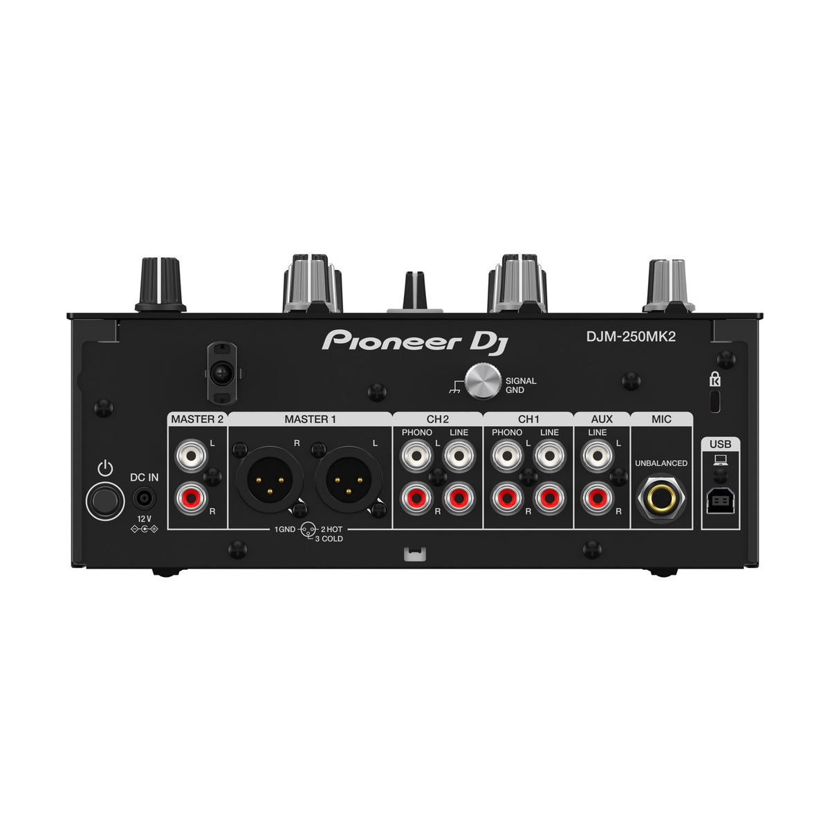 Pioneer DJ DJM-250MK2 DJ mixer, rear connections