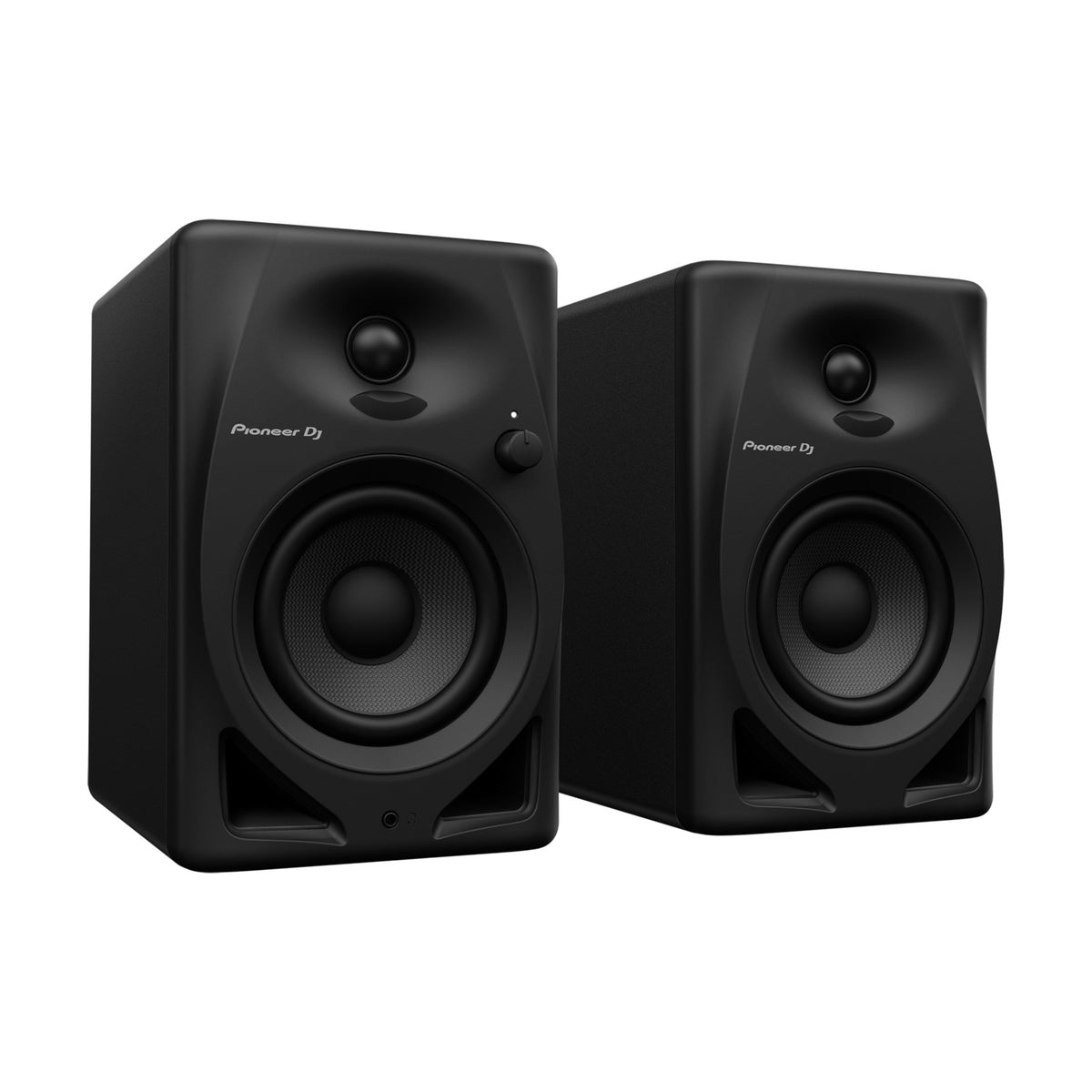 Pioneer DJ DM-40D aktyvios garso kolonėlės, poros vaizdas kampu