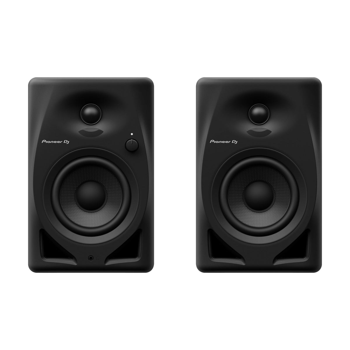 Pioneer DJ DM-40D aktyvios garso kolonėlės, poros vaizdas iš priekio