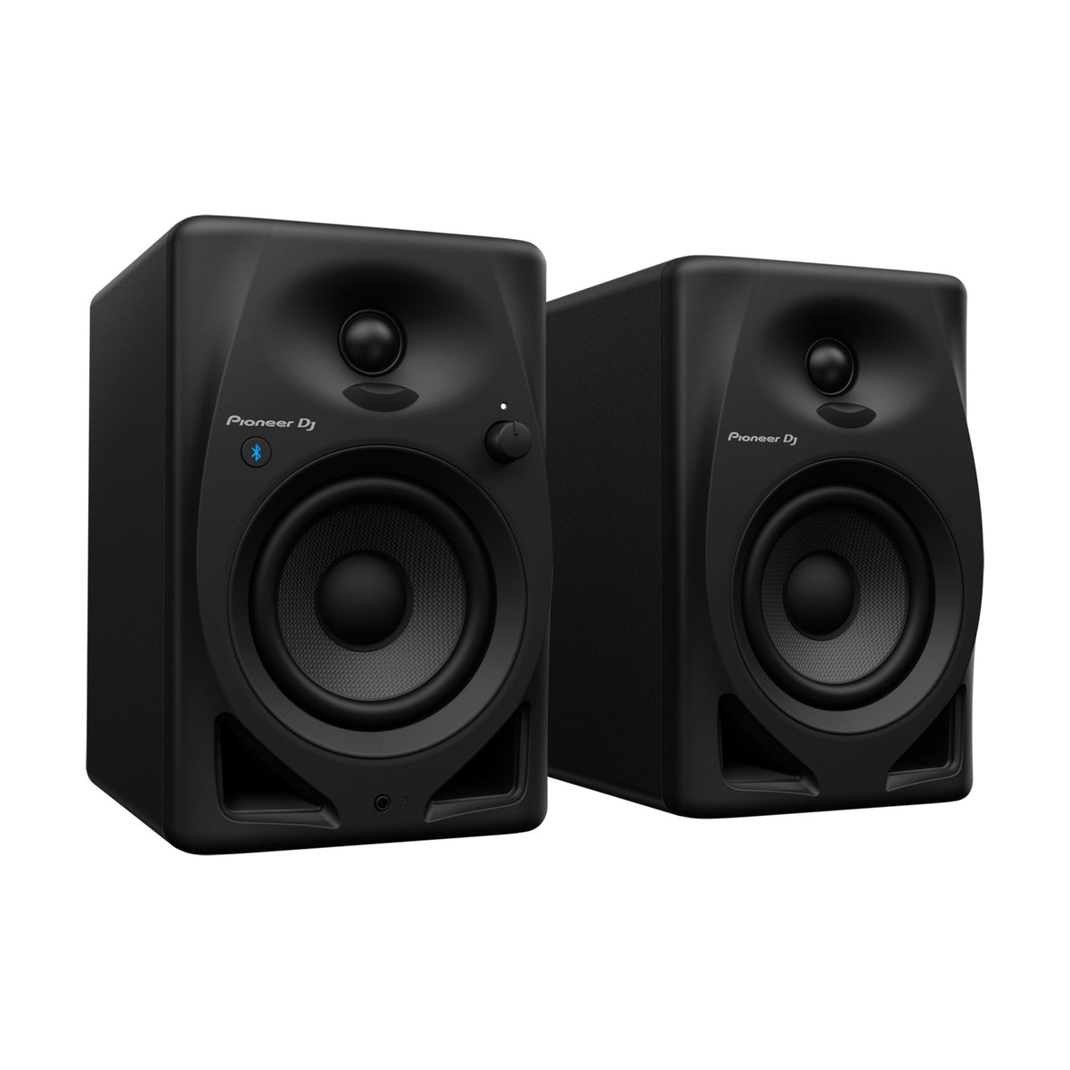 Pioneer DJ DM-40D-BT aktyvios garso kolonėlės, poros vaizdas kampu