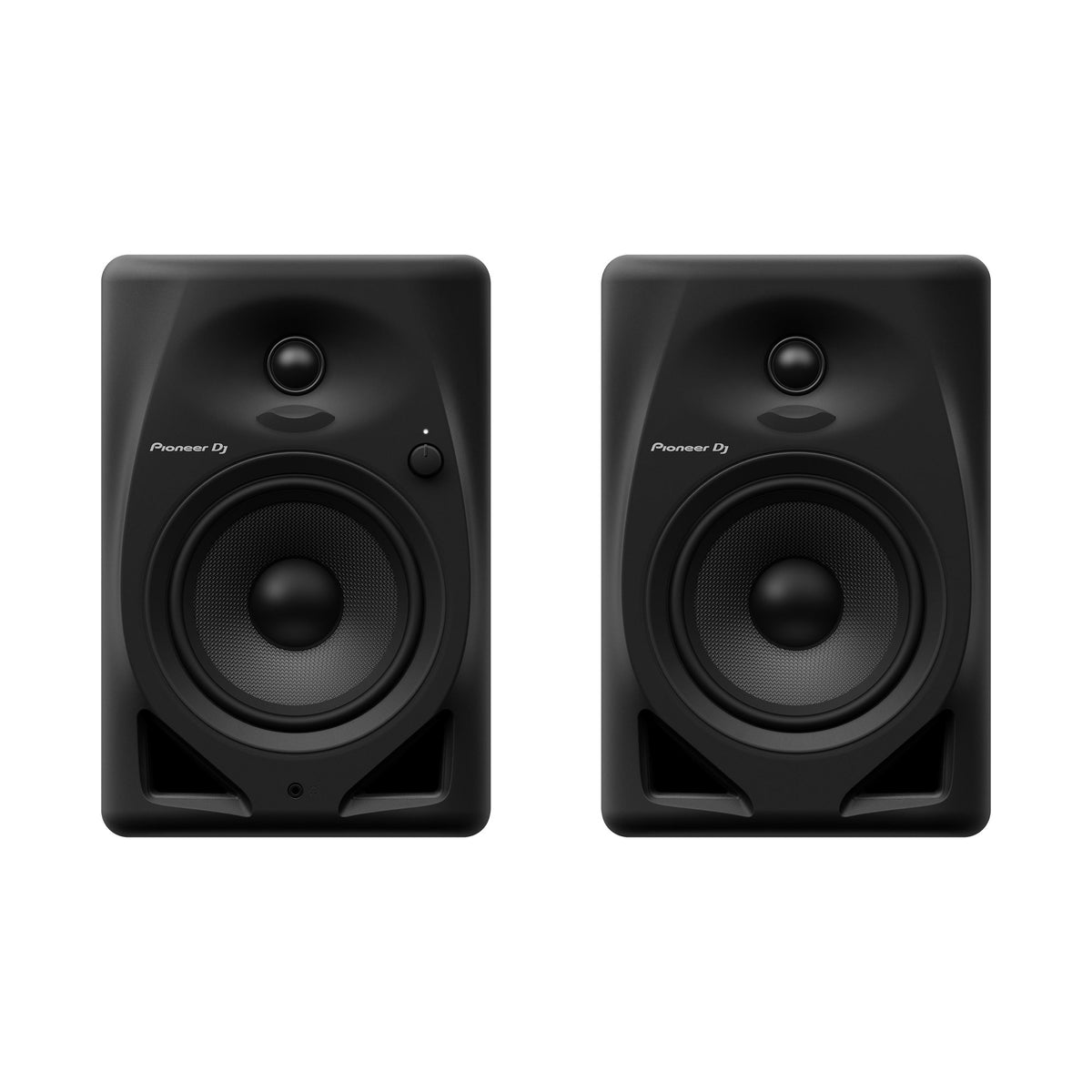 Pioneer DJ DM-50D aktyvios garso kolonėlės, juoda spalva, vaizdas iš priekio