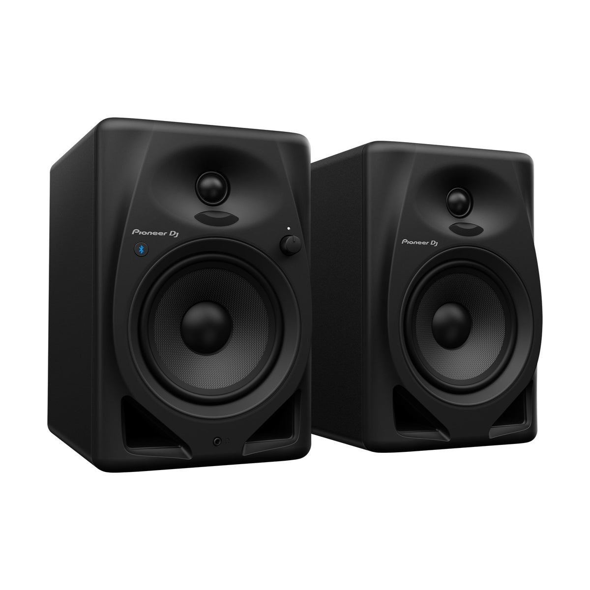 Pioneer DJ DM-50D-BT aktyvios garso kolonėlės, poros vaizdas kampu