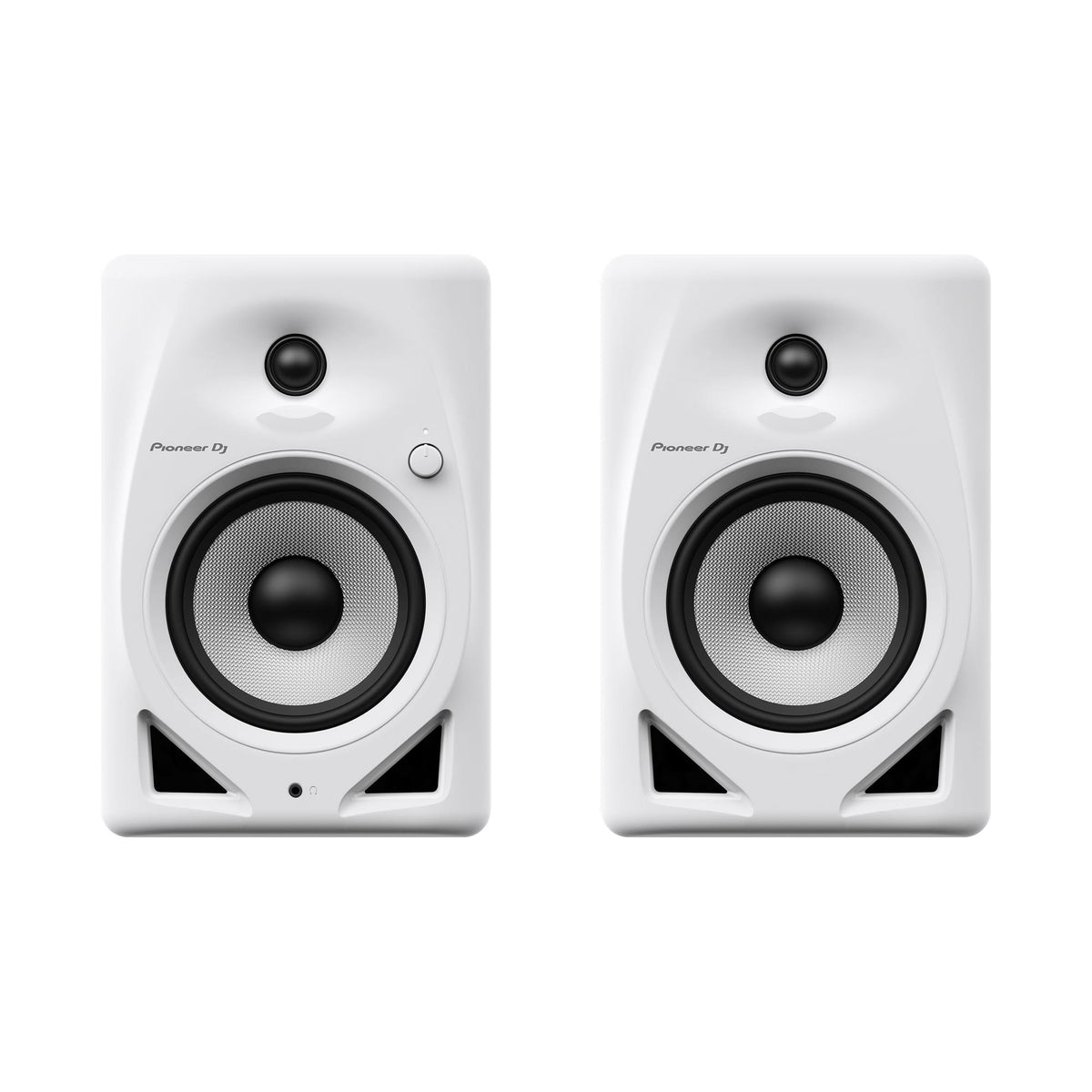 Pioneer DJ DM-50D-W aktyvios garso kolonėlės, balta spalva, vaizdas iš priekio