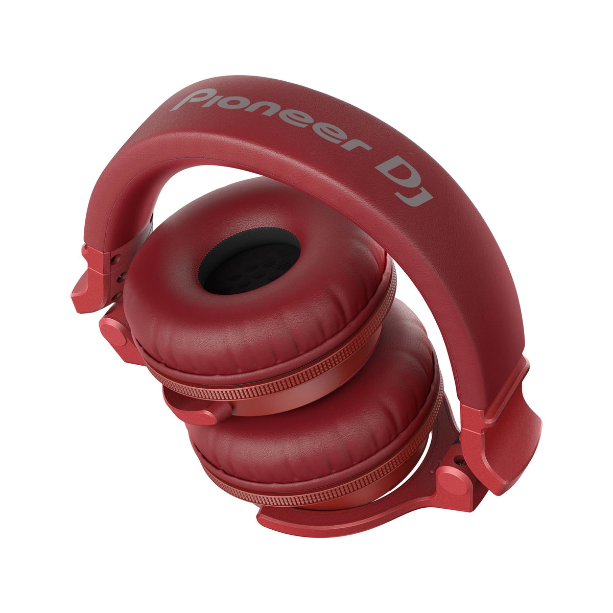 Pioneer DJ HDJ-CUE1BT-R DJ Headphones, red, folded headphones