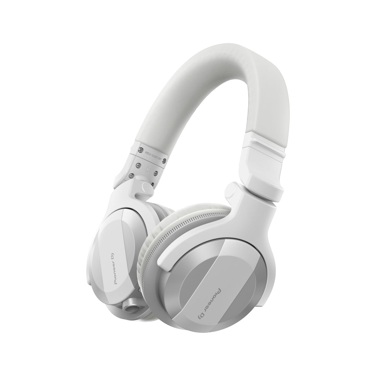 Pioneer DJ HDJ-CUE1BT-W DJ Headphones, white, angled overview