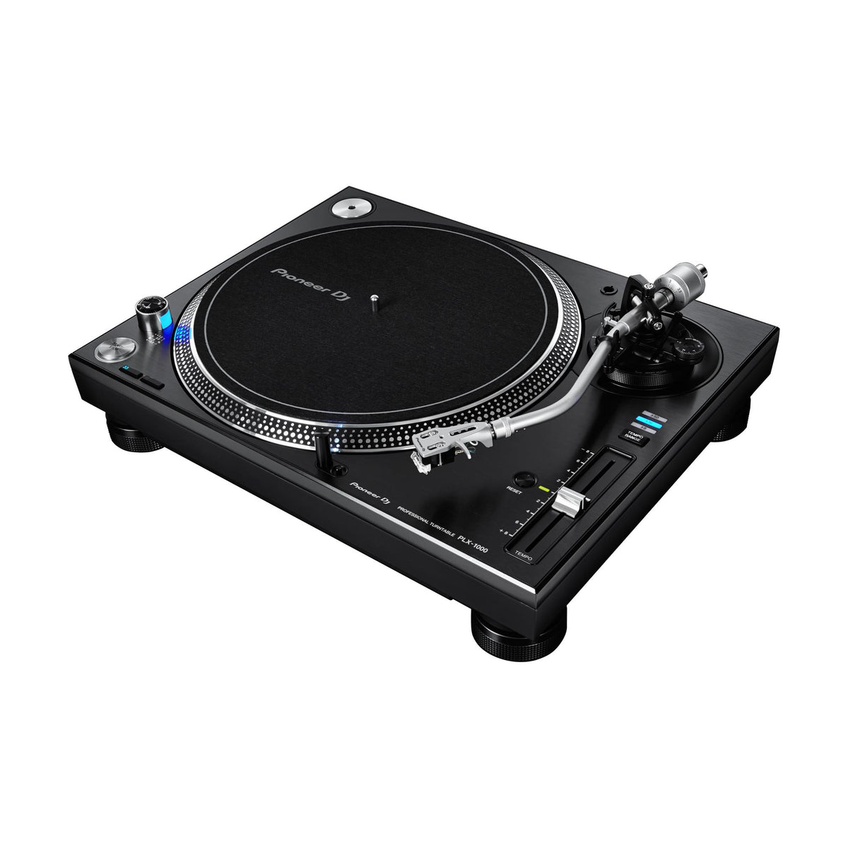 Pioneer DJ PLX-1000 patefonas, bendras vaizdas kampu