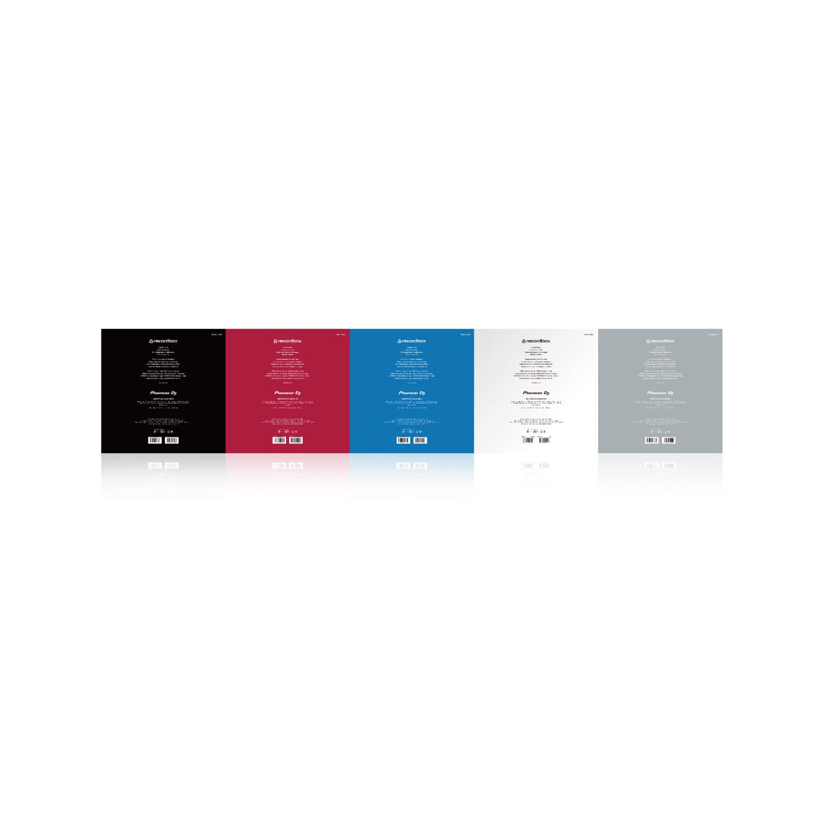 Pioneer DJ RB-VD2 Control Vinyl, sleeve designs for all five colours