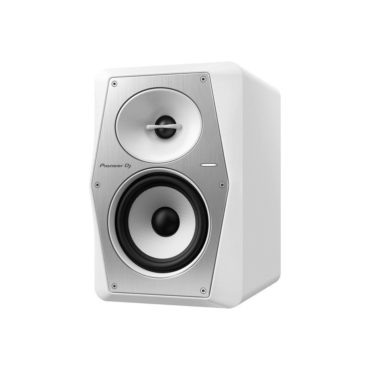 Pioneer DJ VM-50-W studijinis monitorius, balta spalva, bendras vaizdas kampu