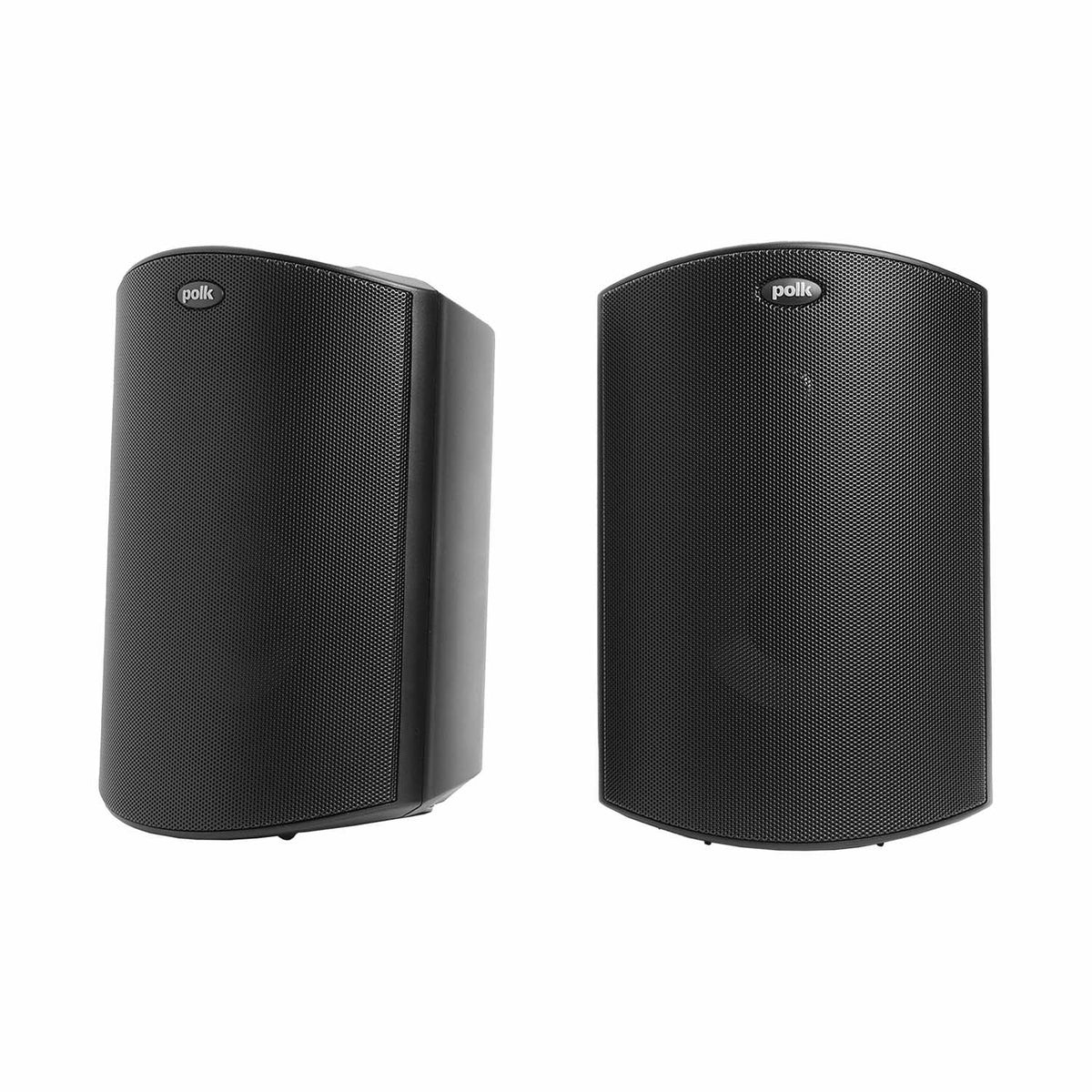 Polk Audio Atrium 5 juodos spalvos lauko garso kolonėlė, pora su grotelėmis