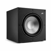 Polk Audio Monitor XT12 Powered Subwoofer, angled front view, without grille