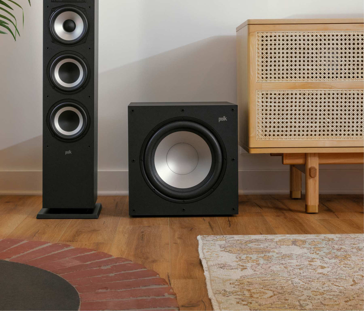 Polk Audio Monitor XT12 Powered Subwoofer, in a listening room