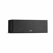Polk Audio Monitor XT30 centrinė kolonėlė, vaizdas iš priekio kampu, su apsauginėmis grotelėmis