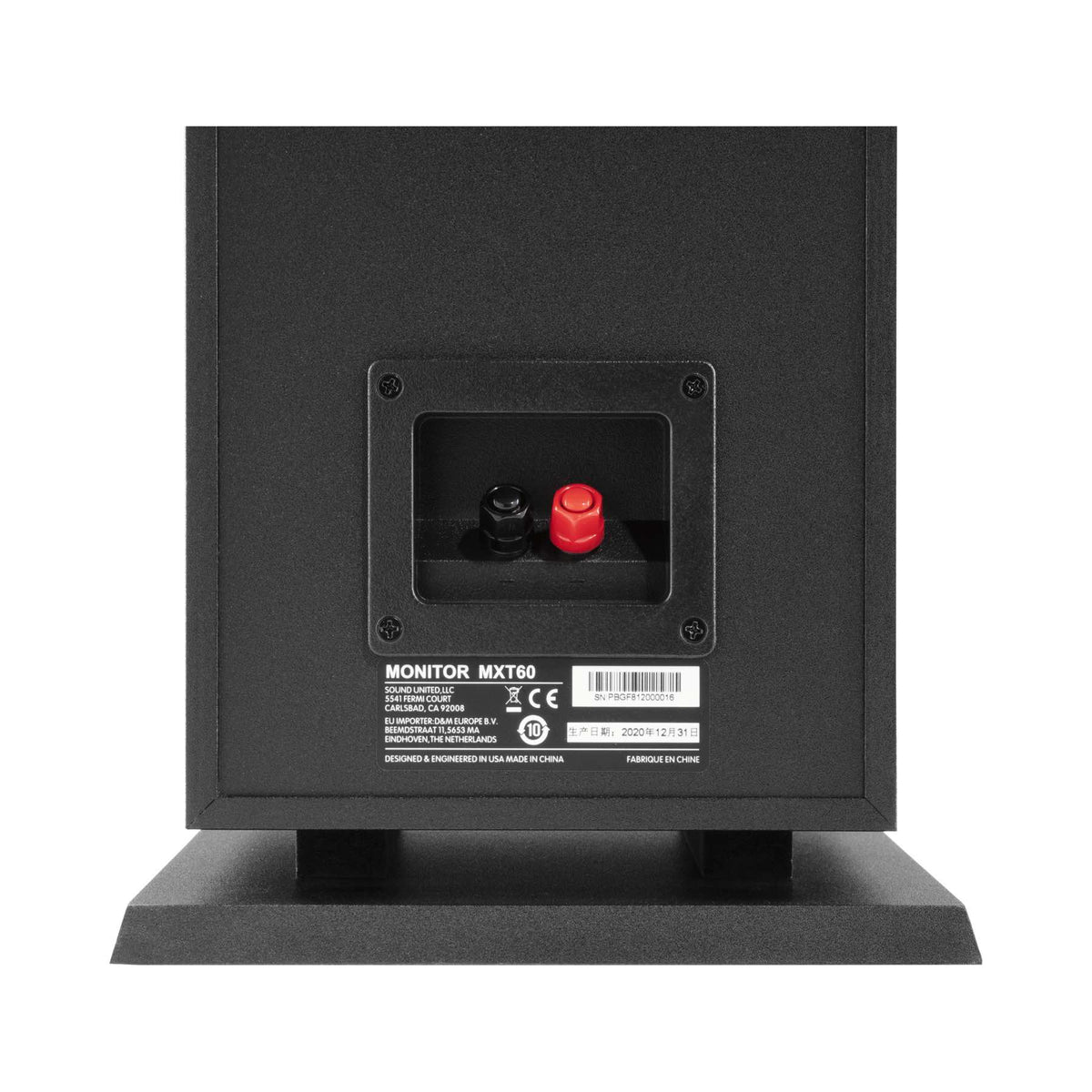 Polk Audio Monitor XT60 grindinė kolonėlė, apatinė dalis ir tvirtinimo anga