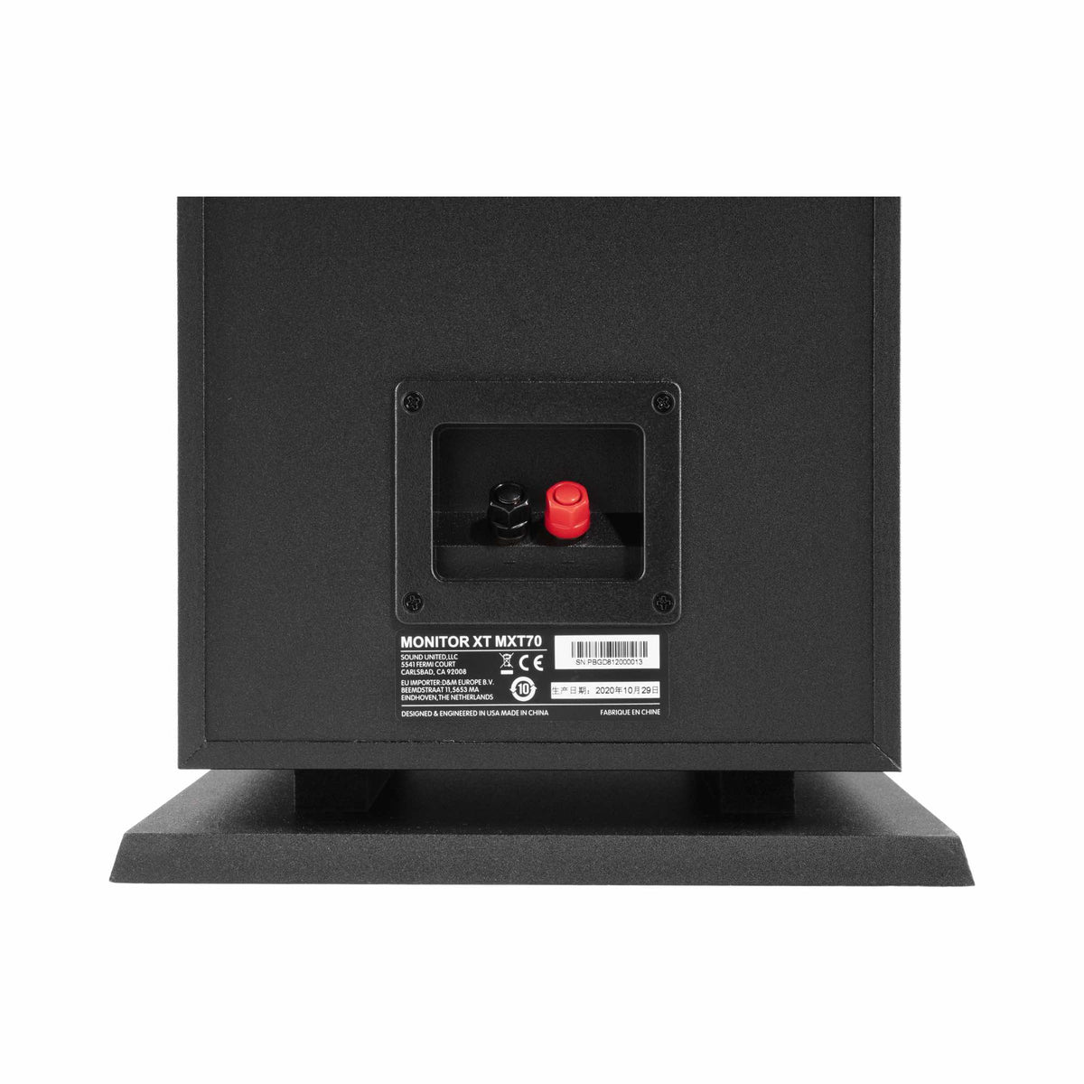Polk Audio Monitor XT70 grindinė kolonėlė, apatinė dalis ir tvirtinimo anga