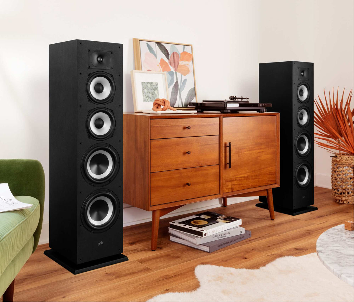 Polk Audio Monitor XT70 grindinė kolonėlė, klausymosi kambaryje