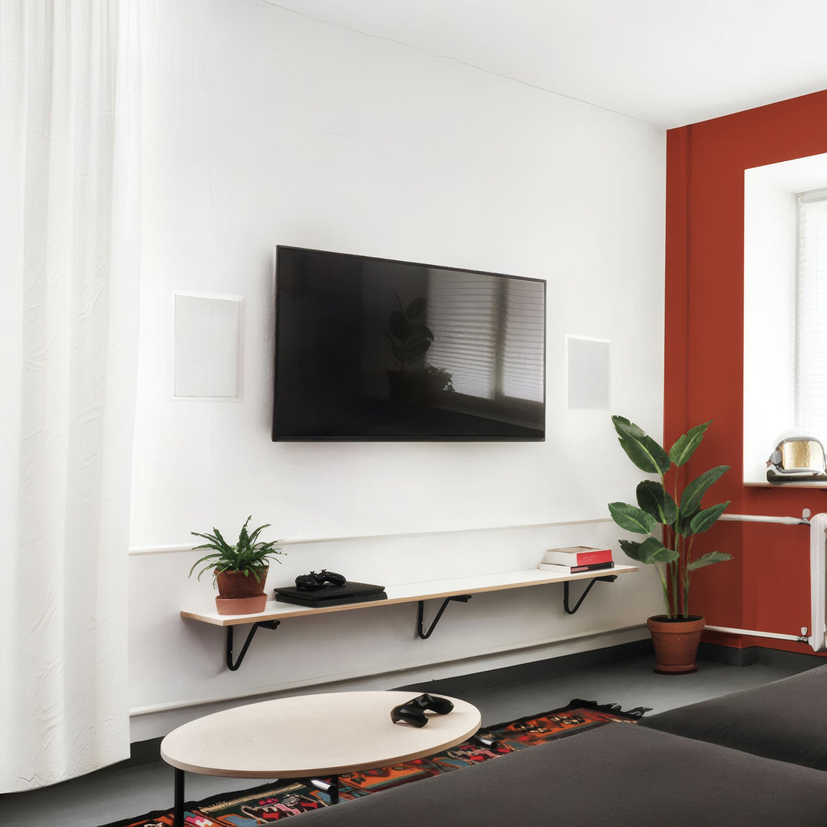 Polk Audio RC80i lubinė kolonėlė, gamintojo interjero vizualizacija