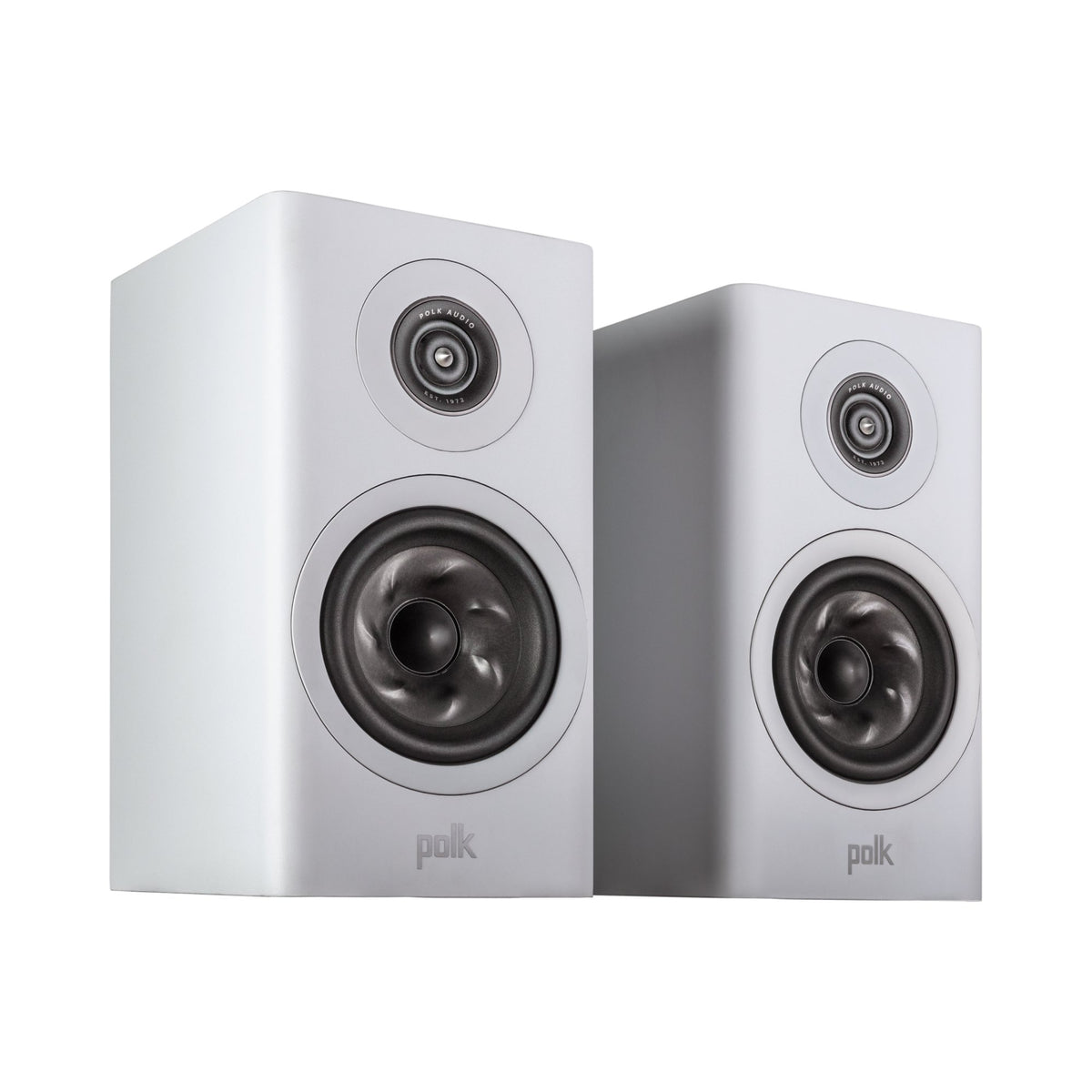 Polk Audio Reserve R100 baltos spalvos lentyninė kolonėlė, pora kampu be grotelių