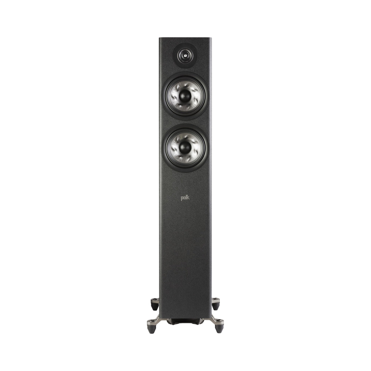 Polk Audio Reserve R600 juodos spalvos grindinė kolonėlė, priekis be grotelių