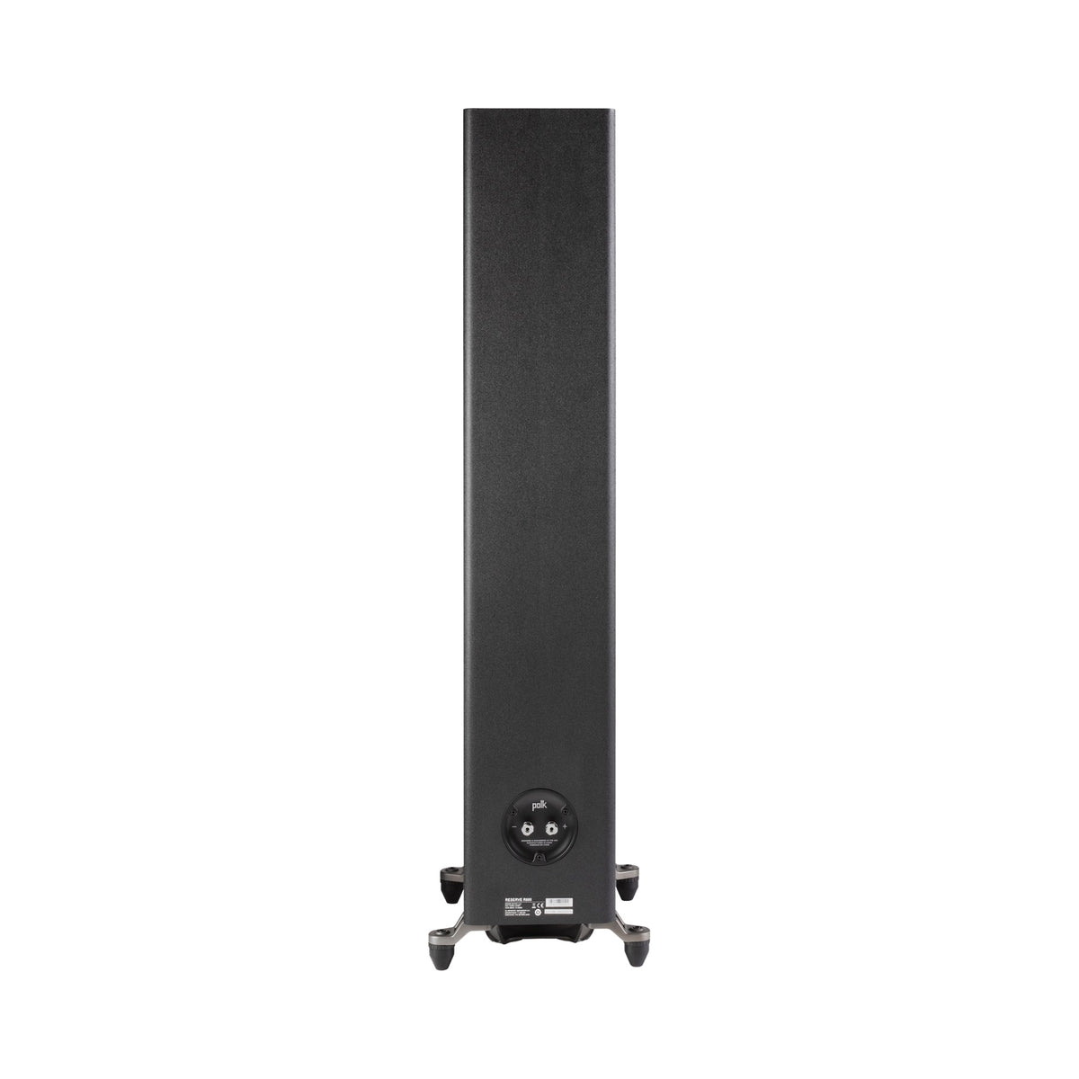 Polk Audio Reserve R600 juodos spalvos grindinė kolonėlė, galinė pusė