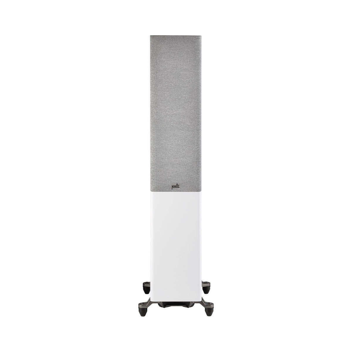 Polk Audio Reserve R600 baltos spalvos grindinė kolonėlė, priekis su grotelėmis