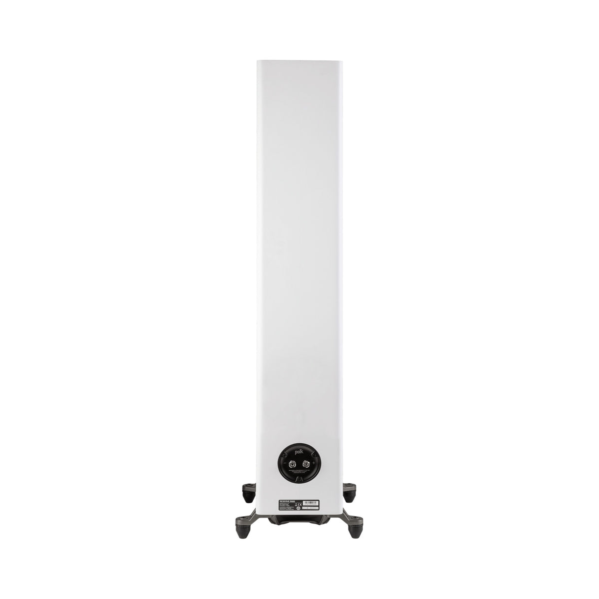 Polk Audio Reserve R600 baltos spalvos grindinė kolonėlė, galinė pusė